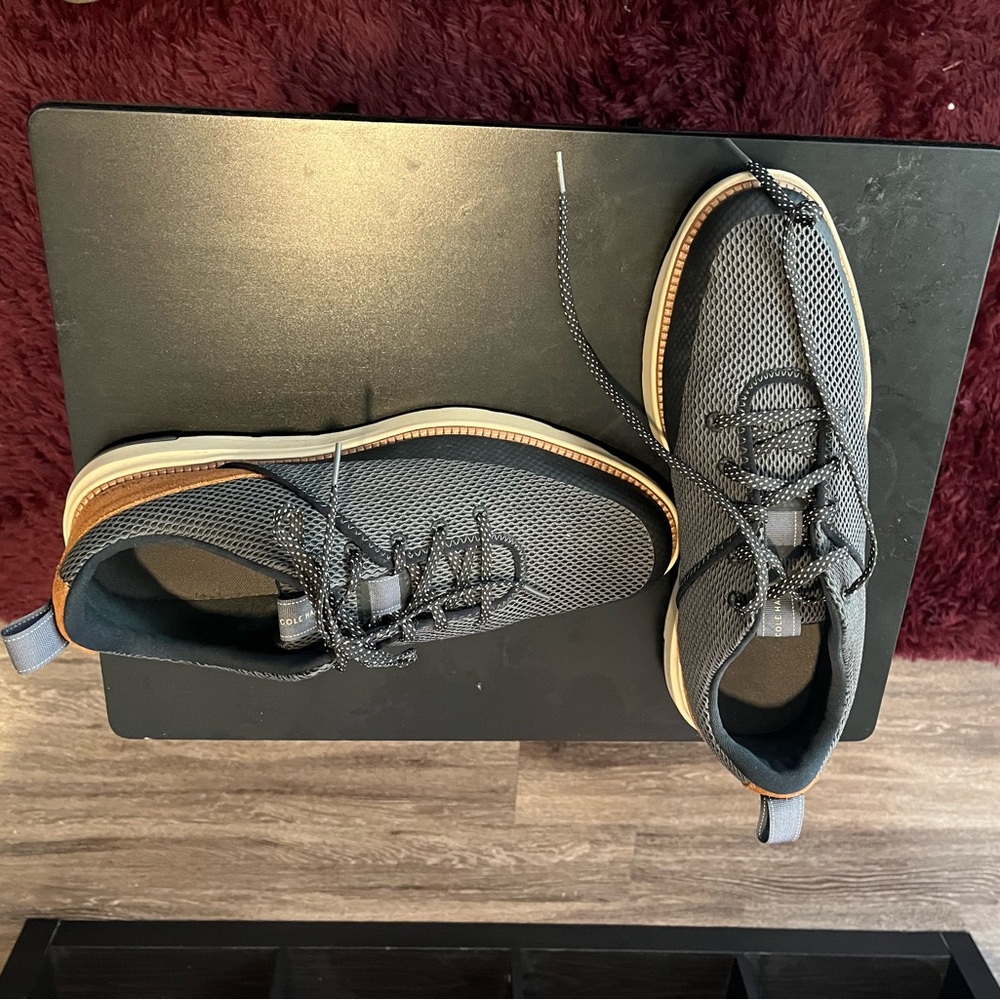 Cole Haan Gray and Tan Sneakers